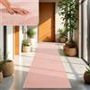 TT Home Tappeto Salotto Pelo Corto Monocolore Design Moderno Lavabile, Colore: Rosa, Dimensione:60x100 cm