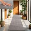 TT Home Tappeto Salotto Pelo Corto Monocolore Design Moderno Lavabile, Colore: Grigio, Dimensione:60x100 cm