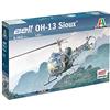Italeri 2820 OH-13 Scout Korean War, scala 1:48, plastic model kit, modello in plastica da montare, modellismo, elicottero, Grigio