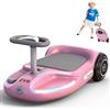 EVERCROSS EV6 Macchina Elettrica per Bambini, 4-in-1 Ricaricabile Auto Elettrica, 3 Velocità, Motore Brushless 90W, Anti-Ribaltamento, Luci LED & Bluetooth, Monopattino Pieghevole con Sterzo 360°