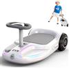 EVERCROSS EV6 Macchina Elettrica per Bambini, 4-in-1 Ricaricabile Auto Elettrica, 3 Velocità, Motore Brushless 90W, Anti-Ribaltamento, Luci LED & Bluetooth, Monopattino Pieghevole con Sterzo 360°