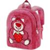 Disney Orso Lotso Strawberry-Zaino Plush, Rosa