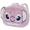 Disney Lilo e Stitch Angel Heart-Zaino Plush Face, Rosa