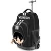 Wednesday Mercoledì Cute-Zaino Trolley GTS FAN, Grigio, 32 x 47 cm, Capacità 39 L