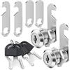 Litensh Serratura per Cassetta Postale con Chiavi, Armadietto, Cabinet Cam, Letterbox, Cassetti, Dresser, Armadio, Mobili (2, 16MM)