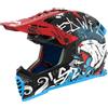 LS2 MX FAST EVO II MINI - Casco integrale per bambini, omologato ECE 2206, per motocross, MX, Enduro, Trail, Quad Starmaw, colore: nero lucido, rosso, blu, L (51-52 cm)