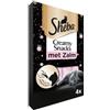 Sheba Creamy Snacks con salmone snack per gatti (4 pezzi) Per 2 confezioni