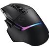 Logitech G G502 X PLUS Mouse Gaming Wireless LIGHTSPEED RGB - Mouse Ottico con Switch Ibridi LIGHTFORCE, LIGHTSYNC RGB, Sensore per Gaming HERO 25K, Compatibile con PC - macOS/Windows - Nero