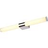 JUNNIU Lampada da specchio a LED, illuminazione frontale per trucco da bagno, faro a specchio, lampada da parete a risparmio energetico, 8 W | 40 cm | IP44 | 6000 K | Acciaio inossidabile per armadietto a
