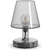 Fatboy Lampada Transloetje Grigio | Lampada da Tavolo, Lampada da Lettura, Lampada da Comodino | Senza Fili | Ricaricabile con Mini-USB