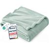 Bedsure Coperta in Pile Morbida - Plaid Divano Premium Caldo e Soffice, Coperta da Divano e Letto, Plaid Copridivano e Coperte Pile Accogliente e Traspirante, XL 150x200 cm, Verde