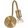 Illuminando FRIDA APPLIQUE IN METALLO BRUNITO CON BRACCIO FLESSIBILE E LAMPADINA GU10 LED 5,5W INCLUSA