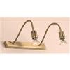Illuminando FRIDA APPLIQUE 2 LUCI IN METALLO BRUNITO CON BRACCI FLESSIBILI E LAMPADINE GU10 LED 5,5W INCLUSE