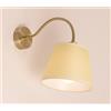Illuminando FRIDA SOFT APPLIQUE CON PARALUME E BRACCIO FLESSIBILE METALLO BRUNITO LAMPADINA ATTACCO E27