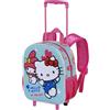 Karactermania Small 3d Backpack With Wheels Sanrio Zaino Piccolo 3D con Ruote Sanrio Unisex - Bambini e ragazzi (Pacco da 1)