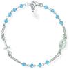 Amen Bracciale da donna in argento 925 con pietra di vetro 32019431, misura unica, Metallo non pregiato, Senza Gemstone