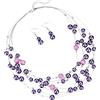 FULU AUTUMN Collana di perle a strati multifilo collane girocollo di perle per le donne gioielli con perline per feste di nozze, Perla