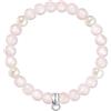 Thomas Sabo Bracciale con ciondoli da donna Quarzo rosa Perla coltivata d'acqua dolce Argento sterling 925 X0222-469-9