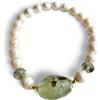 Generico Bracciale con scarti di lavorazione di corallo (Pietra Verde)