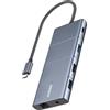Anker Hub USB-C Anker 565 (11 in 1) Grigio