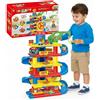 COIL play parcheggio, autorimessa, autorimessa a torre, parcheggio, ascensore, autolavaggio, gru, auto, 6/7 piani, da 3 anni, 75 elementi