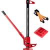 Wiltec Farm Jack - Set off-road compatto per ATV/rimorchio, martinetto fino a 3000 kg con cuneo per ruote e adattatore per sollevamento ruote