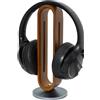 LogiLink AA0194 Supporto per cuffie LogiLink in legno di bambù, marrone chiaro/argento