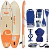 Aqua Skiffo Rivage Coral 11.0: tavola da SUP gonfiabile con set 2 in 1 (pagaia e kayak) 335x86x15 cm
