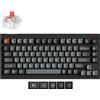 Keychron Tastiera meccanica con cavo Keychron V1 8K QMK QWERTY US con manopola / Nero / Keychron Super Red