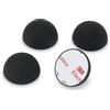 Dynavox ammortizzatori in elastomero di silicone ED32, 4 piedi assorbenti universali per altoparlanti, amplificatori e giradischi, ammortizzatori di risonanza con superficie adesiva 3M, nero