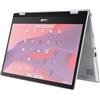 ASUS Chromebook Flip CX1 Convertible Laptop, 14 pollici FHD NanoEdge Touch screen a 360 gradi, processore Intel Celeron N4500, 128 GB di memoria eMMC, 8 GB di RAM, ChromeOS, argento trasparente