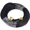 BOOBRIE Cavo antenna SMA maschio a SMA maschio SMA RG58 connettore a bassa perdita cavo coassiale 10 m/32,8 ft per 2G 3G 4G LTE WiFi FPV router wireless WLAN cavo di alimentazione macchina fotografica