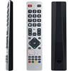 SHUNYABEI Telecomando di ricambio per Smart TV Sharp Aquos (RMC0133, RMC0134), universale, adatto per modelli 4K UHD, nessuna configurazione richiesta, include pulsanti di scelta rapida Netflix/F-Play (nero, 1