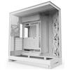 NZXT H9 Flow (2025) All White Midi Tower ATX Gaming Gehäuse weiß mit Glasfenster
