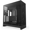 NZXT H9 Flow (2025) All Black Midi Tower ATX Gaming Gehäuse schwarz mit Glasfens