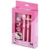 Hello Kitty Mix-Confezione di 3 Matite Eterne + 3 Gomme + Temperamatite, Rosa, 14 x 23 cm
