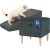 WoofPuff WOOF PUFF Elite Pouf-rampa 2 in 1 per cani | pouf + rampa pieghevole antiscivolo | velluto Torre | colore Torre14