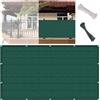 GUOYUYU Rete Ombreggiante 60 x 900 cm HDPE Leggermente Trasparente Anti-Uv Recinzione Copertura per Balcone Giardino con Occhielli, Fascette, Funi per Giardino, Terrazza, Verde