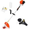 TANIASHOP Decespugliatore a Scoppio con Motore 4 Tempi a Benzina Potenza 35.8CC 1 kW 8500 Giri/min Comprende Testina Doppio Filo e Disco tre Denti Acciaio per Erba, Giardino, Arbusti