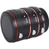 Erchineko Set Tubi di Prolunga Macro, Tubi di Prolunga per Messa a Fuoco Automatica in Lega di Alluminio da 14 Mm 22 Mm 32 Adatti per Fotocamera EF S, con Contatti Elettronici per la