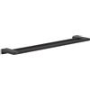 hansgrohe AddStoris - Portasciugamani bagno doppio, portasciugamani a parete, fissaggio nascosto, accessori bagno, nero opaco, 41743670