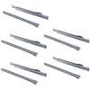Emuca - Guida-Binario con Cuscinetti a Rulli per Cassetto, Grigio Metallizzato, 300 mm, Set di 5