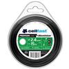Cellfast Filo Da Taglio Fil De Débroussailleuse Renforcé Per Decespugliatori E Tagliaerba Filo Per Decespugliatore Premium Cercio 2,4 mm 15 m