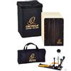 Ortega Guitars Stomp Box Cajon Bundle - Piede Destro - Con cajon e Pedale - Strumento musicale - Legno Ammara e Betulla Baltica (OSTBCJ-BU)