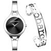 Roccobarocco Bangle Box Set RB.2216S-02M Orologio da donna in acciaio con cinturino semirigido e bracciale in acciaio omaggio