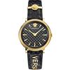 Versace Orologio analogico al quarzo da donna con cinturino in acciaio inox VE81010 19, gold, cinghia