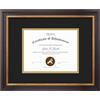 Golden State Art, 11x14 Document Frame for 7x9 Photos Diploma/Certificate, Wall Hang Frame, Black Gold & Burgundy Color, Includes Black Over Gold Double Mat and Real Glass (1-Pack)