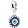 PANDORA Moments 792015C00_E052 - Ciondolo a forma di occhio Evil Eye, in argento Sterling, Taglia unica, Argento sterling, Nessuna pietra preziosa