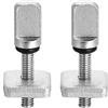 Generico Surfboards Fin screw| Thumb sccrew set Surfboard |Tail Flat Straight Brace Brackets | Inflatable 316 Stainless Steel Fin sccrew for Surfboards, Paddleboards or Longboards