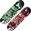 Buosha Skateboard TRIBE MONSTERS Nextreme con Tribali Rosso e Verde